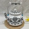 Ventas a precio de fábrica esmalte 2.5l Tetera de Turquía tetera fría de esmalte tetera tetera de esmalte AliExpress a la venta