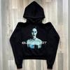 Estilo Nuevo Europeo y Americano Chica Emo Punk Oscuro Suéter Holgado Estampado Otoño e Invierno Casual Sudadera Y2K Venta al por Mayor