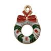 140 Desenhos animados Óleo Gota Liga Santa Elk Árvore Floco de Neve DIY Brincos Pulseira Pingente Jóias Acessórios