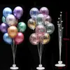 Suporte de Mesa de Balão Haste de Suporte Flutuante Suporte Aniversário Shopping Evento Festa de Abertura Decoração Casamento Guia de Caminho Suporte de Exibição de Chão