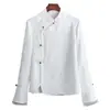Elegante Camisa de Seda Jacquard Retro para Mujer 2023 Principios de Otoño Nuevo Estilo Chino Lujo Accesible Elegante Top Tipo Traje Tang para Mujer