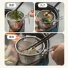 Colador para Olla Caliente de Acero Inoxidable con Gancho, Colador Comercial para Cocinar Sopa Picante, Cesta para Fideos, Malla Filtrante Anti-quemaduras