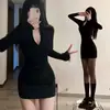 Lujuria Pura Vestido Sexy Estilo Western Ajustado a las Caderas Falda Corta para Mujer Primavera Nuevo Estilo Cintura Entallada Look Adelgazante y Falda Versátil