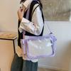 Bolso Transparente Casual de Hombro Visible para Estudiantes, Bolso Cruzado de Moda Popular, Tendencia Versátil para Otoño e Invierno 2026