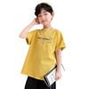 Camiseta de algodón de manga corta para niño, estilo nuevo de verano 2025, ropa para niños de tallas medianas y grandes, top de calle elegante y a la moda para niños, ropa de verano.