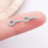 Uñas Ojo de Oveja Pintadas de Metal, Uñas Cuerno de Oveja Pintadas con Spray de Colores, Tornillos de Colores, Piezas de Accesorios para Manualidades, Colgantes para Llaveros