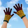 Novas Luvas de Lã Quentes de Inverno para Mulheres, Espessadas para Proteção contra o Frio, Luvas Tricotadas de Dedo Inteiro para Esportes ao Ar Livre e Ciclismo