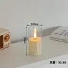 Luces de Vela Electrónicas LED Transfronterizas para Decoración del Hogar, Luces de Vela Electrónicas Transparentes en Forma de Bala, Luces de Ambiente para Fiestas y Cumpleaños
