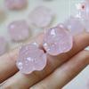 Espíritu joven caricatura cristal natural cristal rosa pulsera de partículas grandes zorro de nueve colas femenino accesorios de joyería diy al por mayor