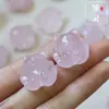 Cristal Natural Cubo de Açúcar Pêssego Ponta Dupla Pixiu Pulseira Acessórios para Joias DIY Popular Atacado