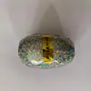 Balão de Lantejoula de 12 polegadas cor sólida placa de luz balão de látex ovo a laser formato de ovo liso formato de ovo redondo fita redonda bomba
