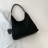 Bolsa Retro Otoño 2025 para Mujer Estilo Maillard Gamuza Gamuza Bolso Tote Gran Capacidad para Viajes Cotidianos Casual Bolso Individual