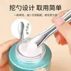 Cepillo para Mascarilla Facial de Silicona de Cabeza Suave Doble Cabeza Galvanizado en Plata Cepillo de Maquillaje Plano para Mascarilla de Barro Tipo Espátula Cepillo para Mascarilla de Barro Venta al por Mayor