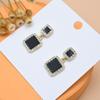 Aretes de Otoño e Invierno de Alta Gama Aretes de Lazo con Perlas Aretes de Moda Coreana Elegante Popular con Colgante para Mujer