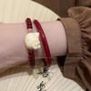 Otoño Nuevo lindo gatito cinabrio pulsera de cuentas niñas nicho temperamento pulsera china retro versátil celebridad de internet