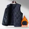 Chaleco Engrosado con Felpa para Hombre Otoño e Invierno para Papás de Mediana Edad y Mayores, Chaleco Cálido y a Prueba de Frío, Chaleco de Capa Interior para Abrigo