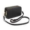 Bolso de Cuero de Comercio Exterior Nuevo Bolso Cruzado Estilo Japonés para Mujer Moderno Simple Doble Cremallera Gran Capacidad Hombro Bolsa Cuadrada Pequeña