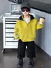 Chaqueta de Otoño para Niño 2083 Primavera/Otoño Nuevo Estilo Versión Coreana para Niños Chaqueta de Motocicleta de Moda Ropa Urbana Genial para Niños Pequeños