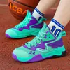 Tênis de Basquete Masculino Fivela Rotativa Malha Adolescentes Crianças Sapatos Esportivos Masculinos Tênis Masculino Respirável para Treino ao Ar Livre