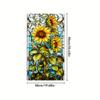 Película Electroestática para Ventana de Vidrio Esmerilado de Venta Caliente Transfronteriza Translúcida Opaca Color Planta Flor Película Anti-Fugas de Luz