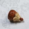 Madera de Durazno Pescado Ébano Campana Boj Loto Talla Carácter Fu Accesorios de Joyería Accesorios Wen para Jugar Colgante Colgante