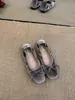 Primer Encuentro Jifa Zapatos Mary Jane con Lazo Francés para Mujer Otoño 2026 Nuevos Punta Cuadrada Corte Bajo Slip-on Zapatos de Abuela