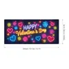 Ambiente Romántico Transfronterizo Parejas Decoración Fotográfica para Fiestas de Alto Nivel Día de San Valentín Bandera de Garaje Banner Tela de Fondo