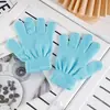 Ropa de Punto Cálida para Otoño e Invierno Guantes Mágicos de Color Puro Creativos Guantes para Estudiantes Medianos Venta Directa de Fábrica con Impresión de Logo