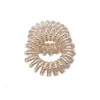 Elástico de Cabelo de Fio de Telefone Corda de Cabeça com Pérolas para Mulheres Corda de Cabelo Grossa Transparente Celebriade Cibernética Contas Celebradas Corda de Cabeça Elástico de Borracha Mori Bobina Elétrica