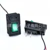 Enchufe hembra Tipo-C dos en uno con interruptor iluminado, cables rojo y negro pre-soldados, enchufe de panel sin soldadura, certificado CE