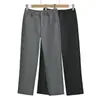 Terno feminino cinza calça flare, novo estilo outono 2026, cintura alta, emagrecedor, perna reta, calça bootcut casual petite