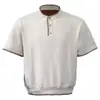 Camiseta de Manga Corta con Borde Cosido Estilo Retro Intelectual de Minoría Down con Diseño Old Money, Algodón Cleanfit
