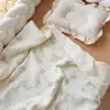 Manta de Gasa de Algodón Puro, Manta Fina de Verano de Cuatro Capas para Siesta con Aire Acondicionado para una Persona, Manta para Cochecito de Bebé para Salir
