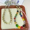 Collares de Vidrio Luminoso de Colores, Joyería de Vidrio Brillante para Mejores Amigos y Parejas, Se Pueden Usar como Pulseras, Accesorios de Regalo al por Mayor