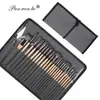 Set de Alta Gama Transfronterizo de 24 Piezas de Pinceles Envueltos en Tela, Brochas de Tabla, Pinceles para Pintura al Óleo, Pinceles para Pintura Acrílica, Pinceles de Nylon