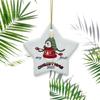Colgante Cerámico Navideño 2024 Transfronterizo Amazon Colgante Redondo para Colgar Adornos para Árbol de Navidad DIY Accesorios