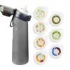 Copo Aromático Tritan Transfronteiriço, Copo de Água de Plástico com Canudo para Esportes ao Ar Livre, Copo Lúdico de Alta Qualidade com Sabor de Frutas Criativo e Divertido