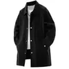 Cortavientos de longitud media talla grande para hombre, nuevo abrigo casual americano de primavera y otoño, abrigo holgado para personas con sobrepeso, talla extra grande