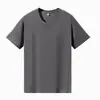 Camiseta Branca de Manga Curta para Mulheres, Corte Solto, Novo Estilo Verão 2025, Camiseta Básica Lisa, Top Manga Meia-Manga Feminino
