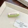 Pinza Cuadrada para el Cabello de Estilo Dulce Coreano con Color Bloqueado y Goteo de Aceite, Pinza Lateral Linda, Pinza para Flequillo, Pasador, Accesorio para el Cabello Lateral