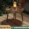Mesa de Té para Uso Doméstico en la Sala de Estar, Adecuada para Preparar Té, Calentar Fuego, Fondue y Barbacoa; Mesa redonda pequeña para uso en interiores, juego completo de electrodomésticos para el hogar
