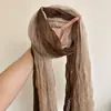Lenço de Seda Marrom Retrô para Cabeça de Mulher, Novo Estilo Outono e Inverno, Lenço de Cabelo Doce e Cool, Cinto, Lenço Quadrado, Acessórios, Lenço de Seda com Cor de Outono e Inverno
