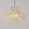 Lustre de Vidro Murano Transfronteiriço Francês Retrô de Alto Padrão para Sala de Jantar Luz de Luxo Leve Luminárias de Arte para Quarto