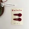 Novo elegante rosa tridimensional gota d'água par de presilhas BB presilha para cabelo de pai e filho presilha para franja