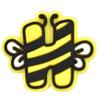 Serie de dibujos animados de abejas con alfabeto, zapatos con agujeros, accesorios de flores, PVC, pegamento suave, accesorios para zapatos de playa, hebilla de zapato DIY con borde cruzado, disponible
