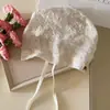Nuevo Sombrero Pañuelo de Encaje Floral Fino para Primavera y Verano para Mujer, Gorro Versátil Estilo Coreano, Sombrero Pañuelo