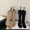 Sandalias de Verano 2026 Estilo Nuevo Chica Picante Botín Sandalias Vaqueras Occidentales con Aumento de Altura, Sandalias de Cuña Únicas con Punta de Tira para Mujer