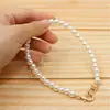 Bolso Bandolera de Cadena de Perlas de Venta Caliente Transfronterizo Correa de Hombro Bolso de Mujer para el Trabajo Correa de Perlas Cadena de Extensión de Perlas Desmontable