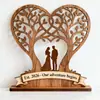2026 Novo Presente de Aniversário Enfeites de Madeira Decoração de Casamento Presente para Casal de Aniversário Enfeites de Madeira