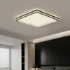Lámpara de Sala de Estar Minimalista Italiana Lámpara de Techo Glaciar Lámpara de Dormitorio Rectangular Moderna Simple Lámpara de Resina Lámpara de Vestíbulo de Alta Gama
